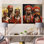 Ensemble de 2 décorations murales Tribal africain Vibrance I