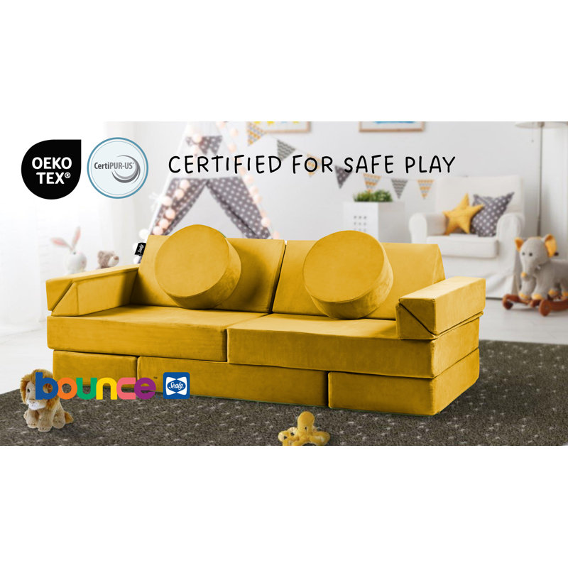 Ensemble de jeu pour enfants Sealy Bounce, Jaune