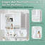 Armoire à pharmacie à miroir avec tablettes ouvertes, rangement mural avec portes et miroir, tablette réglable, armoire de rangement pour salle de bain au-dessus de la toilette-273476003