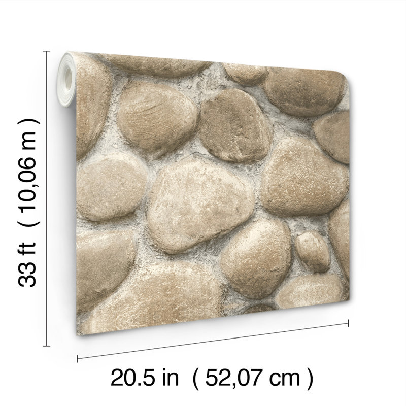 Root Rock Wallpaper, Beige