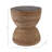 Handcrafted Woven Natural Fiber Base Accent Side Table  for Living Room Setup - Elegant Narrow End Table for Bedside or Room Styling - 18", Brown