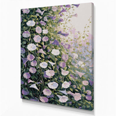 «Watercolor Botanical 27», art mural sur toile grise
