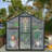6X8 Ft Greenhouse For Outdoors, Polycarbonate Greenhouse With Quick Setup Structure And Roof Vent, Aluminum Large Walk-In Greenhouse For Outside Garden Backyard, Black-121499210