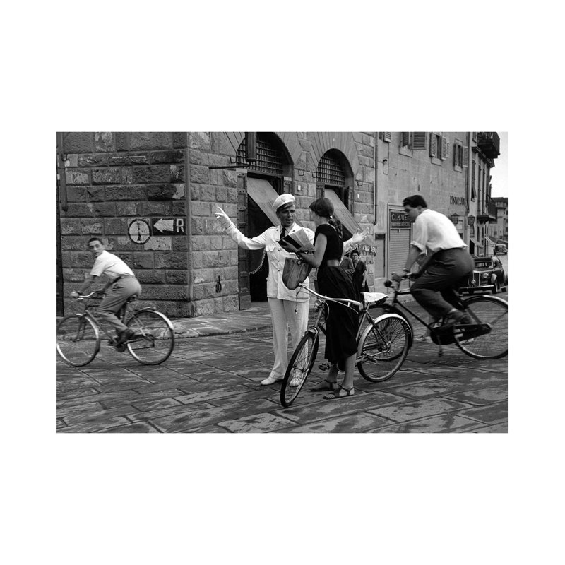 American Girl Series Asking Directions (Florence, Italy 1951) 1 Piece Wall Art on Canvas, 30.48 cm H x 45.72 cm W