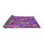 Tapis rose à motif géométrique Kimzey-558057254