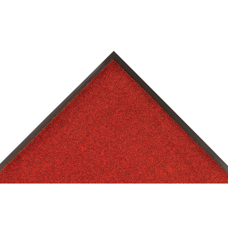 Tapis d'accueil antidérapant Alka, Rouge / Noir, 3 pi x 4 pi