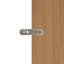 Armoire de réfrigérateur avec portes, garde-manger haut pour réfrigérateurs standards
