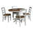 4 - Person Extendable Solid Wood Top Pedestal Dining Set-66449166-111463897