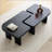 Modern Black Wooden Nesting Coffee Table Set