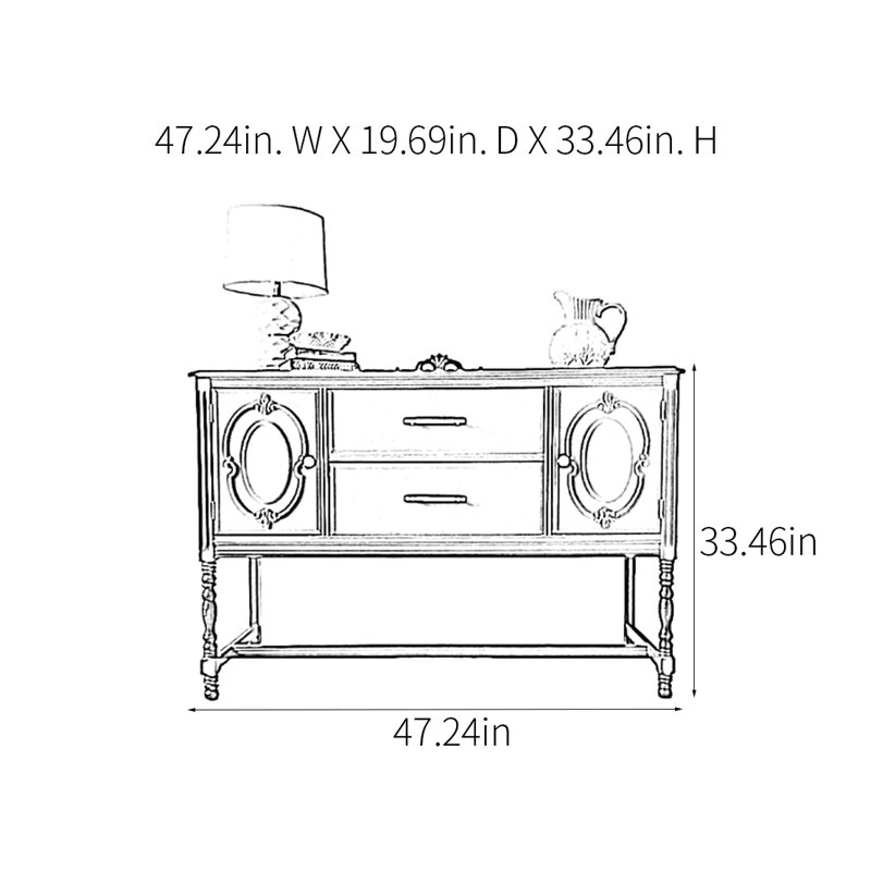 Modern Multifunctional Practical Console Table