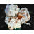 Blooming Peonies Romantic White Flowers Polyester Placemat