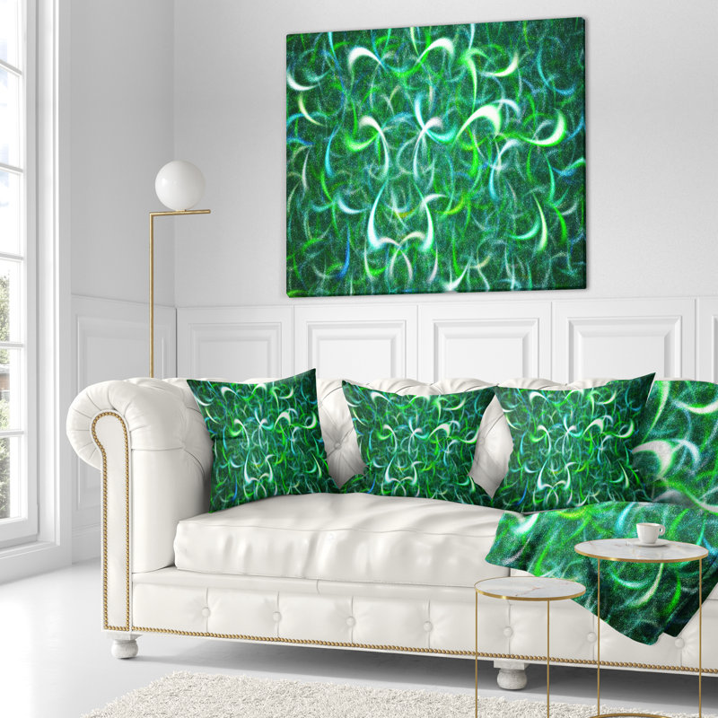 Coussin abstrait abstrait, 16 po x 1 po, Coussin décoratif