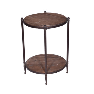 Solid Wood End Table, 18x18x24