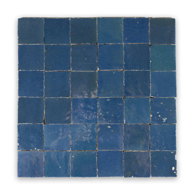 Blue Iris Zellige 2”x2” Square Mosaic Wall Tile