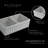 Whitehaus 33” Reversible Double Bowl Fireclay Kitchen Sink: 2-1/2" Lip and Fluted, 2" Lip Front Apron-93327029