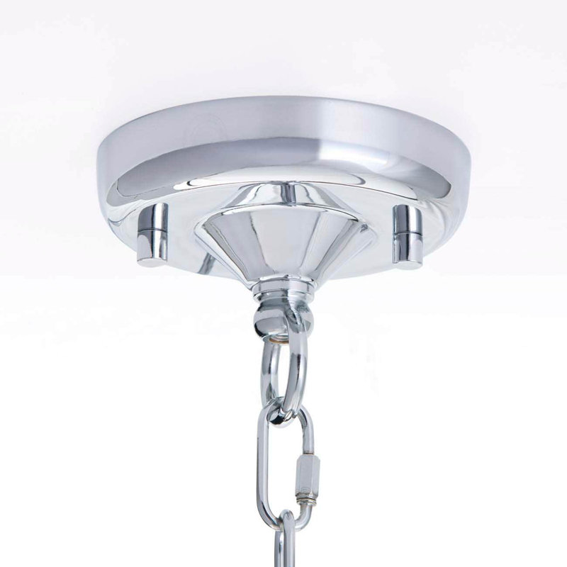 Lustre 6 lumières Zion, Chrome