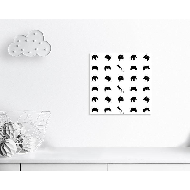 Imprimé papier à motif de joueur, H 24 po x l 24 po x P 1,5 po, Canevas