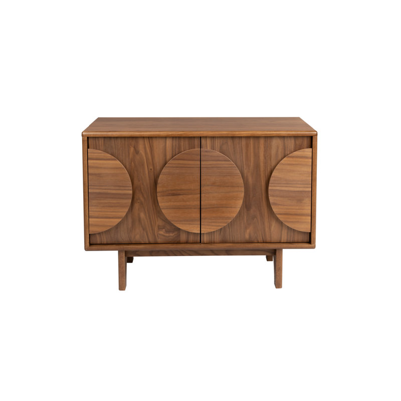 Groove Accent Cabinet, Dark Brown