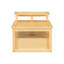 Table basse moderne avec 1 tablette de rangement, 2 plateaux de table et 1 tiroir en rotin-866750552