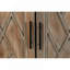 Buffet console de style campagnard 60 pouces avec 4 portes et tablette réglable-1411691639