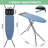 Metal Ironing Board with Iron Rest Heat Resistant Covers and Seven-Level Adjustable Heights