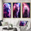 «Pink Lightening WIld Tiger», 3 pièces sur toile-944125821-944125822
