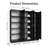 Hokku Designs Kitchen Set 3 Pantry Storage Cabinet with 15 Utility Shelves 71"L Wooden Organization Unit for Kitchen-1411766532