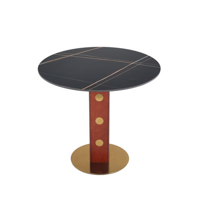 33.5" Round Pedestal Dining Table