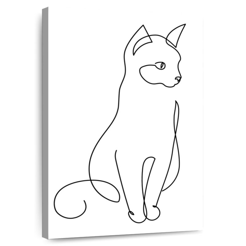 Brampt Minimalist Cat, 45" H x 30" W