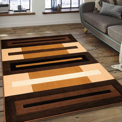 Brown/Beige Rug -  AllStar Rugs, 398557-choc-8x10