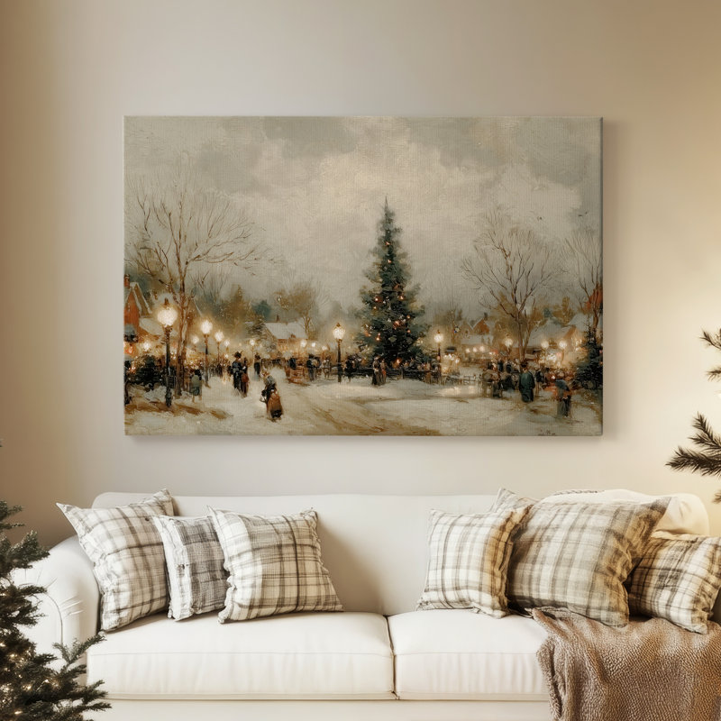 Dusk of Honeyed Manger - Toile tendue avec châssis de qualité supérieure, H 18 po x l 12 po