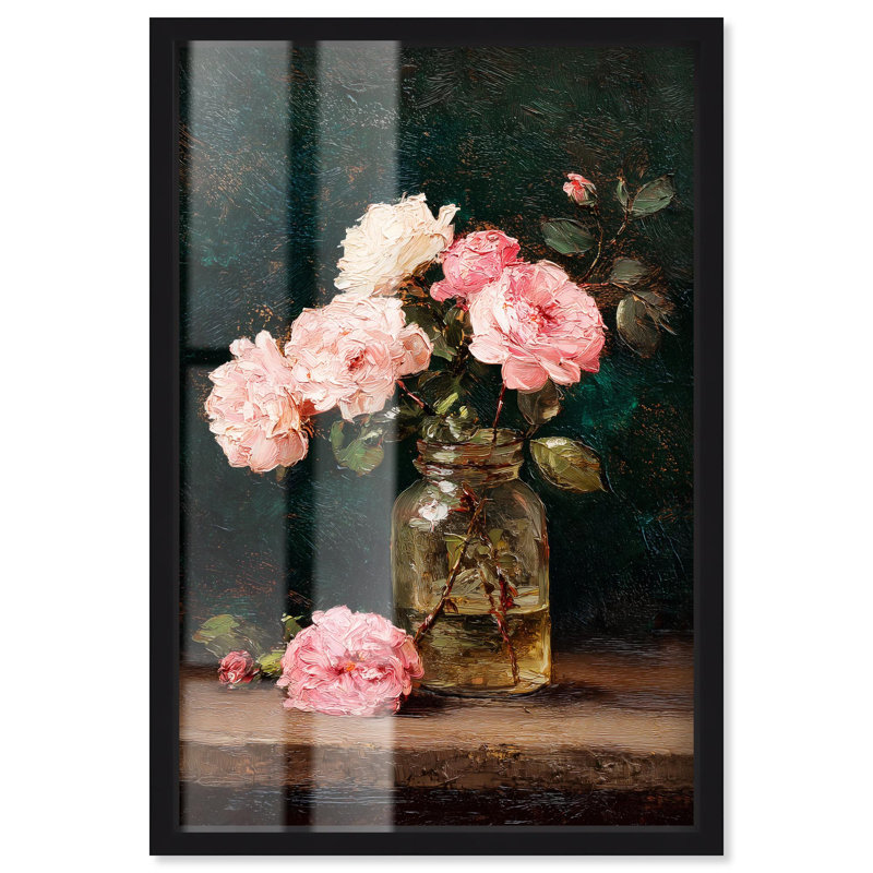 Décoration murale Rosy Reservoir Shadowbox Print par Art Remedy, cadre noir, 37 x 55, H 55 po x l 37 po, Structure noire