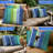 Set of 4 Sunbrella Throw Pillows, 12x12 Inch Square Outdoor Throw Pillows Inserts with Covers-126758193-126758215