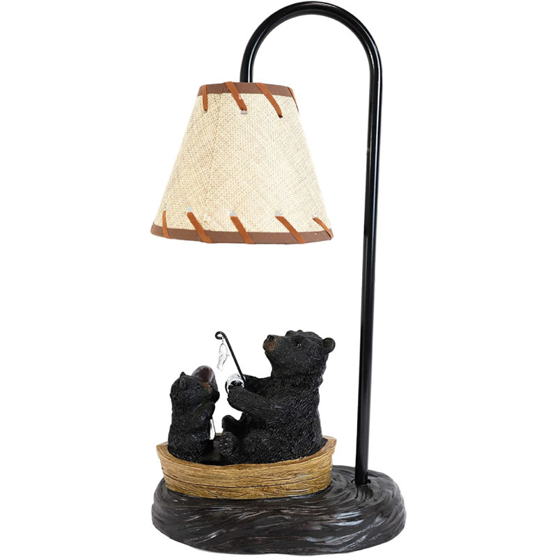 Lampe de table noire 17 po Stamey