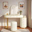 Meuble-lavabo de luxe avec miroir à DEL 3 couleurs, longueur réglable, 6 tiroirs et tabouret