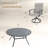 6-Person Outdoor Patio Dining Set With Swivel Chairs-1657014471-1657014470