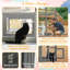 Enclos pour animaux spacieux à plusieurs niveaux avec cubes confortables et accès à trois portes pour plusieurs types d'animaux