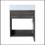 Ensemble de meuble-lavabo simple 18,11 po avec plateau en résine Sanieya-971253821