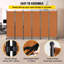121'' W x 73'' H 6 - Panel Metal Folding Room Divider