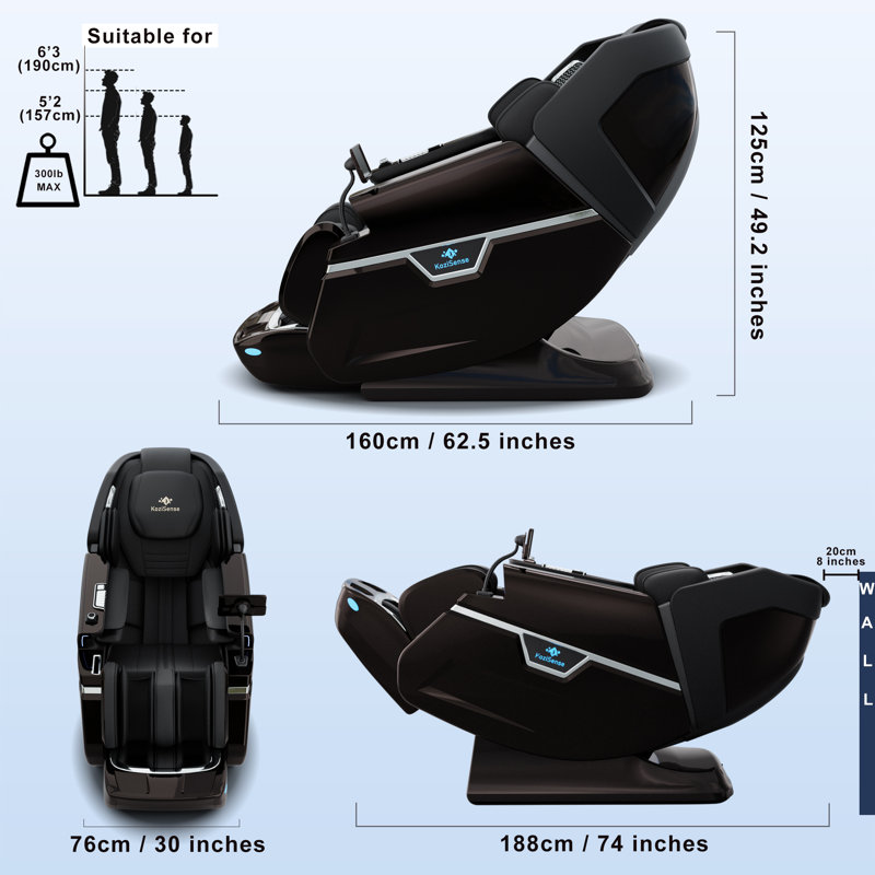  Fauteuil de massage 4D + 3D 2026 KZ-L66 Dual Core, 42 programmes de massage, gravité zéro, étirement thaïlandais, modes de musique intégrés, repose-jambes à extension automatique, pétrissage et roulage des mollets, chaleur arrière, haut-parleurs Bluetooth, cuir de microfibre résistant à l'huile
