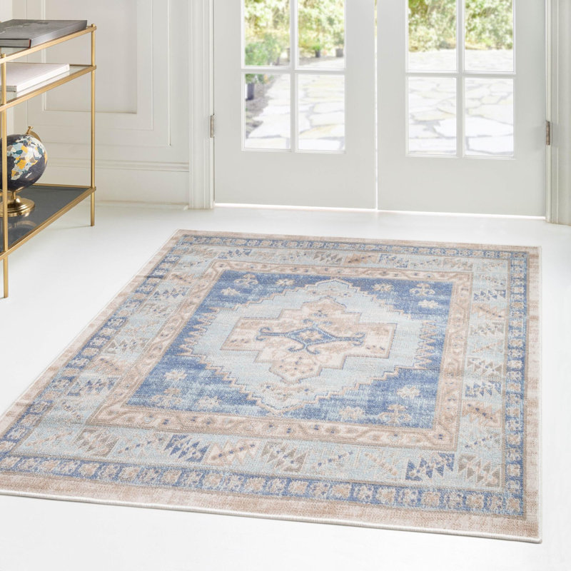 Matthei Oriental Indoor Rug, Square 5'3"