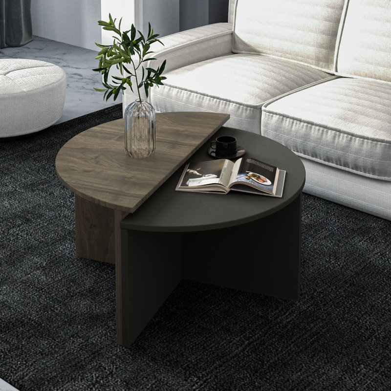 Table basse, Noyer / anthracite