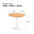 Mid-Century Modern Round Pedestal Dining Table with Finish Top-1961808994-1961808993-1961808997