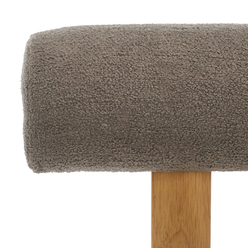 Chaise rembourrée Dellar, Brun foncé