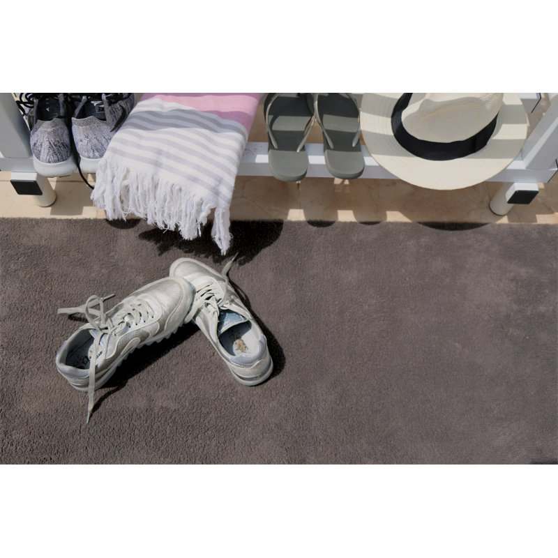 So Soft Indoor Doormat, Brown, Rectangle 80 x 100 cm