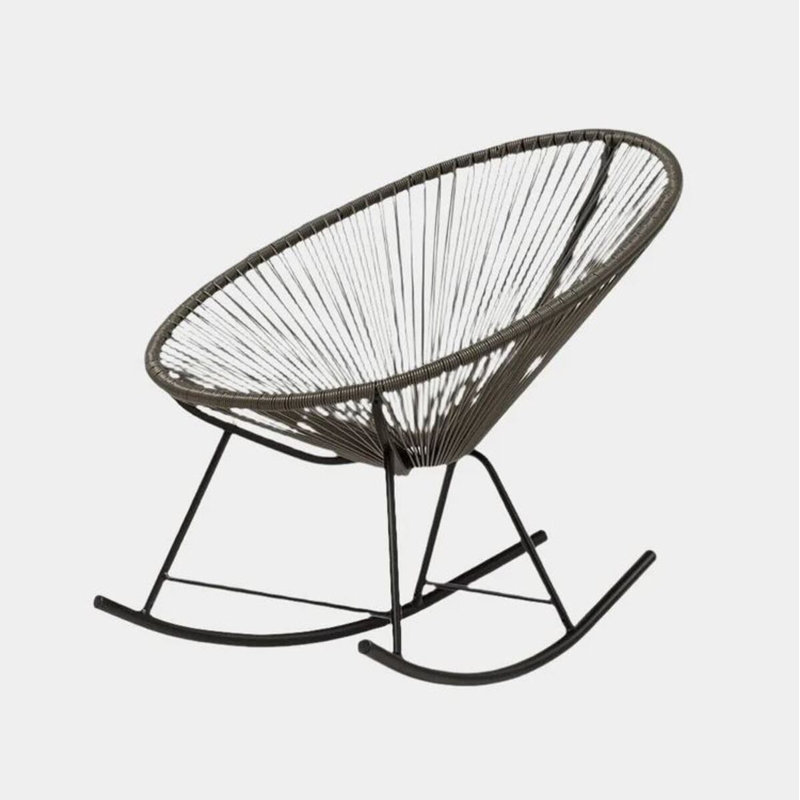 Chaise berçante Oclupaca, Gris
