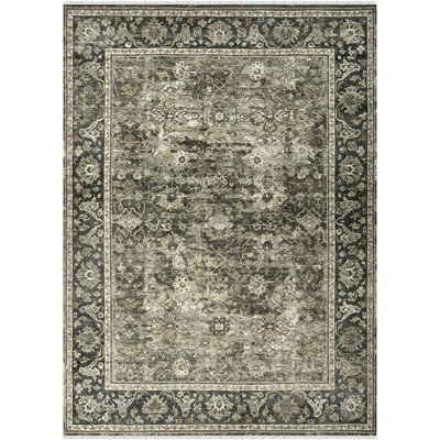 Tapis de couloir ivoire noué à la main d'inspiration persane classique 9 pi x 12 pi Antiquity