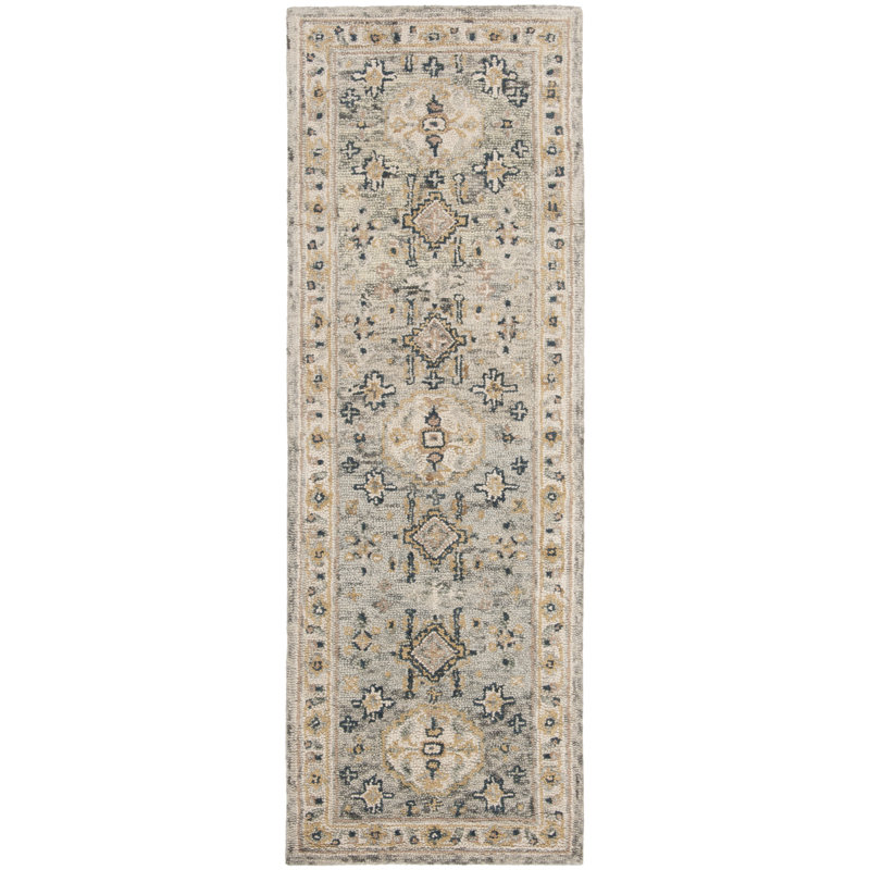 Vahakn Hand Tufted Wool Oriental Rug, Runner 2'3" x 11'