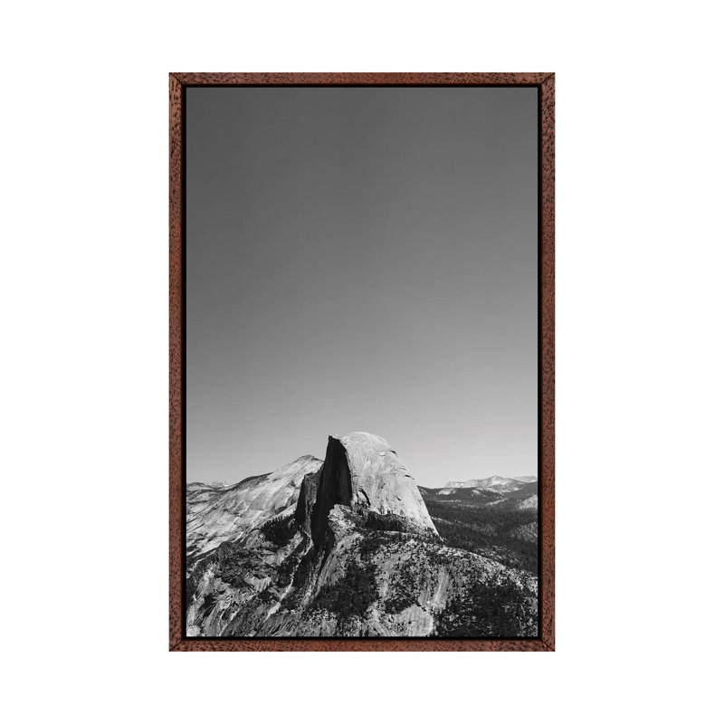 Glacier Point, Yosemite National Park 1 Piece Wall Art on Canvas, 66.04cm H x 45.72cm W x 3.81cm D, Classic Brown Wood Framed
