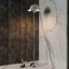 Lampe sur pied dôme moderne avec lumière indirecte, poteau en métal mince et interrupteur au pied - lampe sur pied de 65 po de hauteur pour salon, chambre à coucher, bureau - douille E26-1924552252
